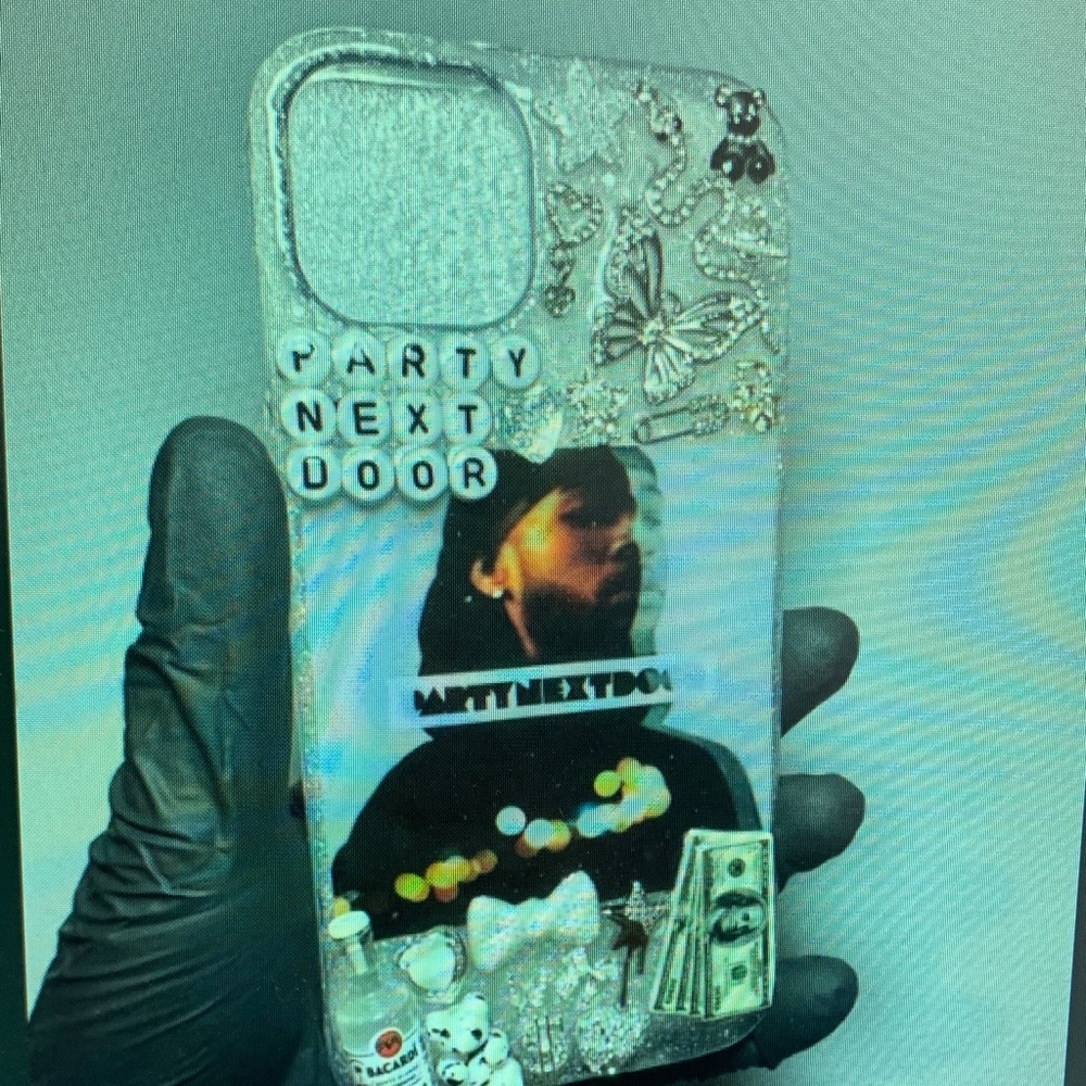 Apple Custom Artistic Glitter Phone Case